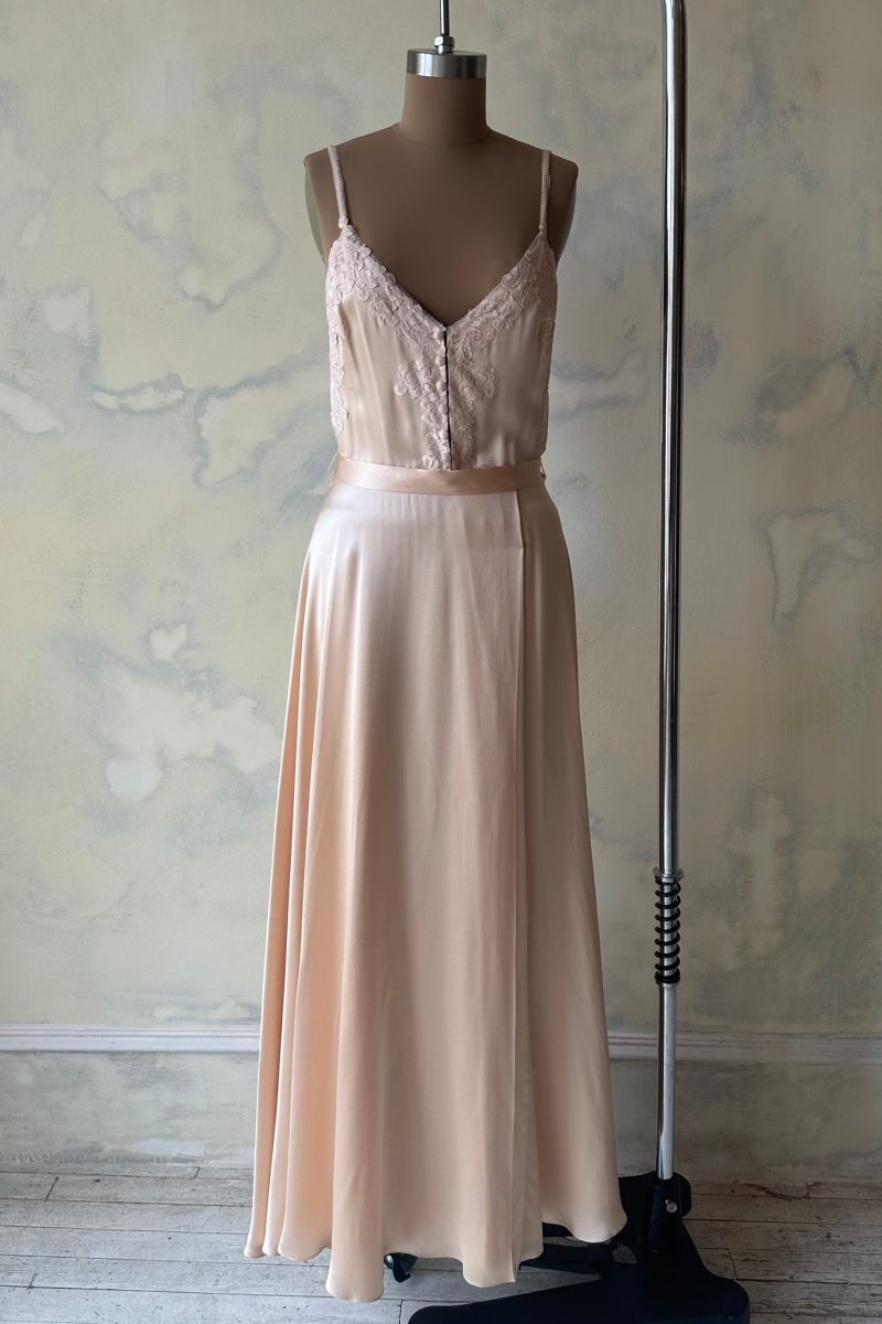 Untie Me Gown in Antique Pink Sample