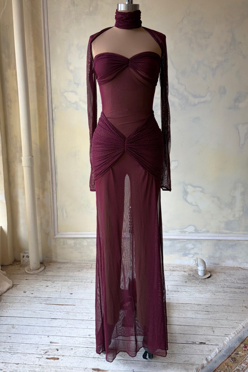Starlite Dress in Chianti Sample (No Lining)