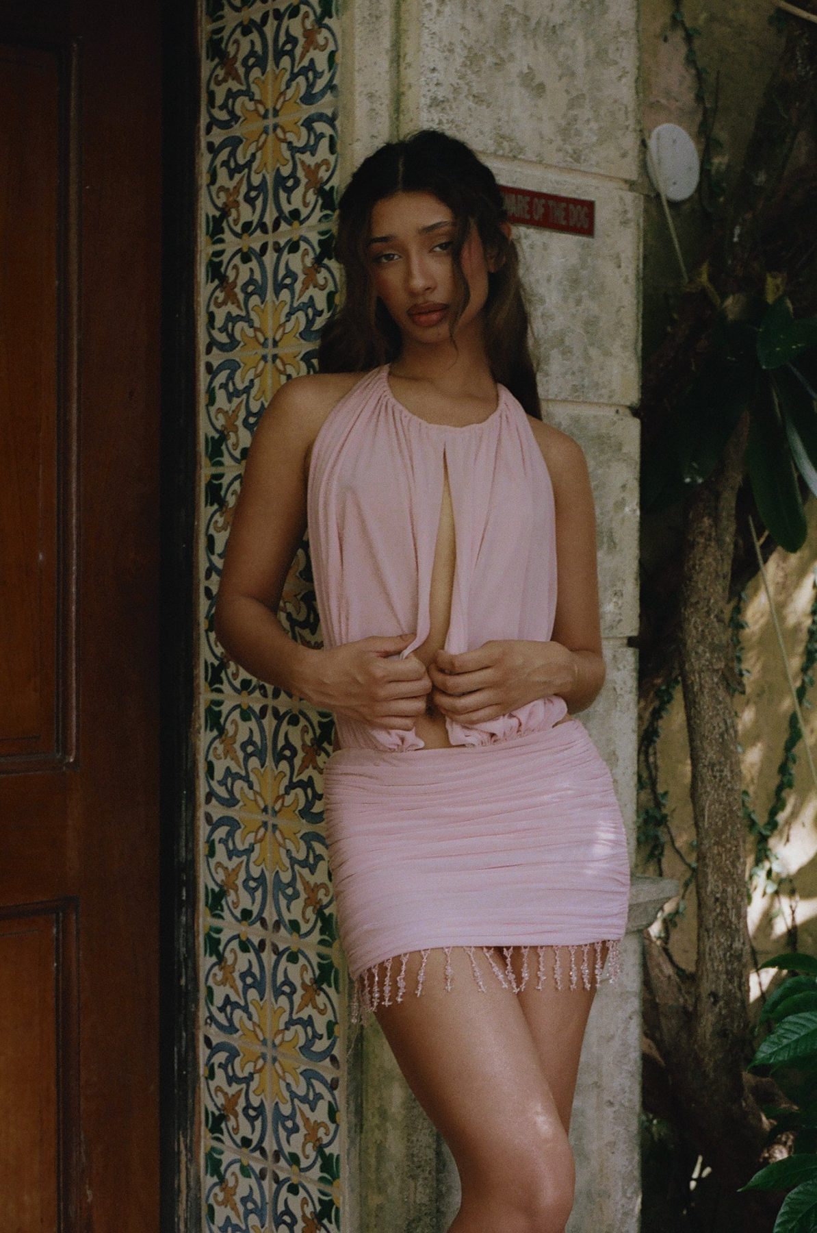 La Piscine Mini Dress in Pink