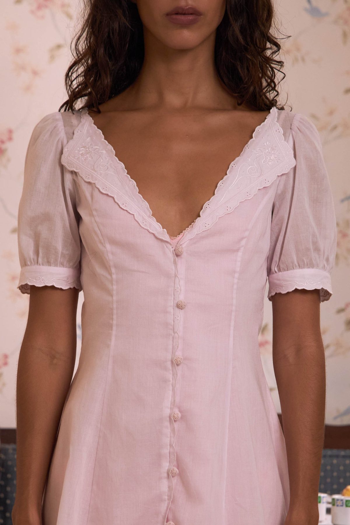 Tea For Two Mini Dress in Pink